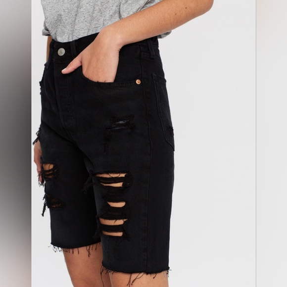 LEVI'S 501 Premium Slouch Shorts, like new size 26 - Picture 2 of 15